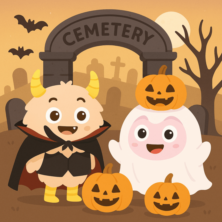 20251030 0714 Kawaii Halloween Monsters remix 01k8t9pffhemj8jh2fgzz11g80 768x768